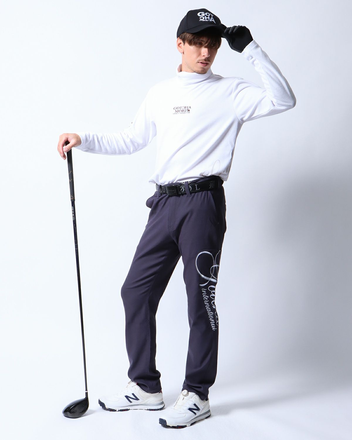 チャコール：180cm/70kg(Lサイズ着用)