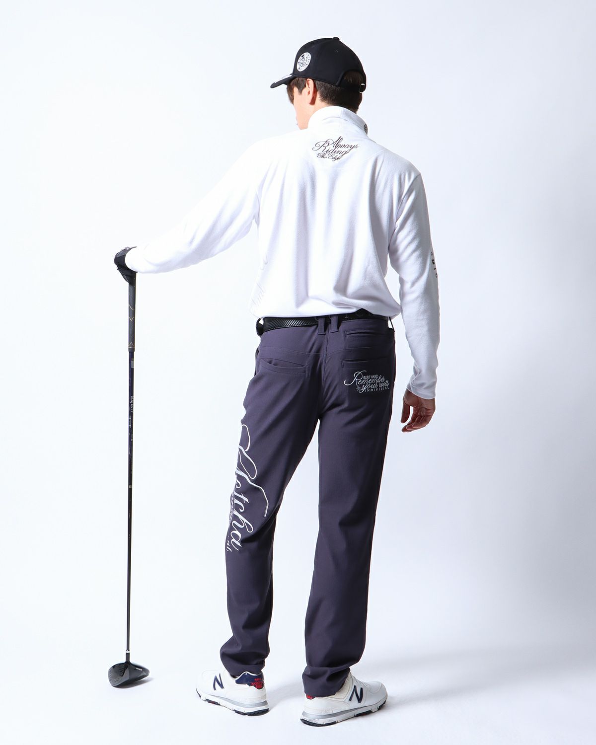 チャコール：180cm/70kg(Lサイズ着用)