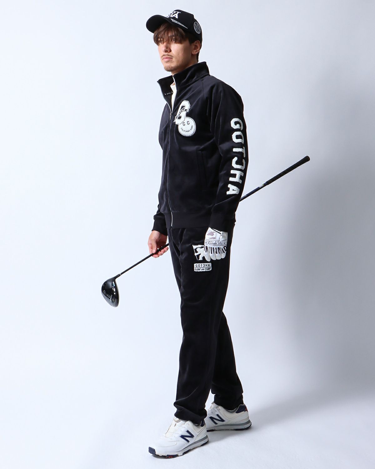 ブラック：180cm/70kg(Lサイズ着用)