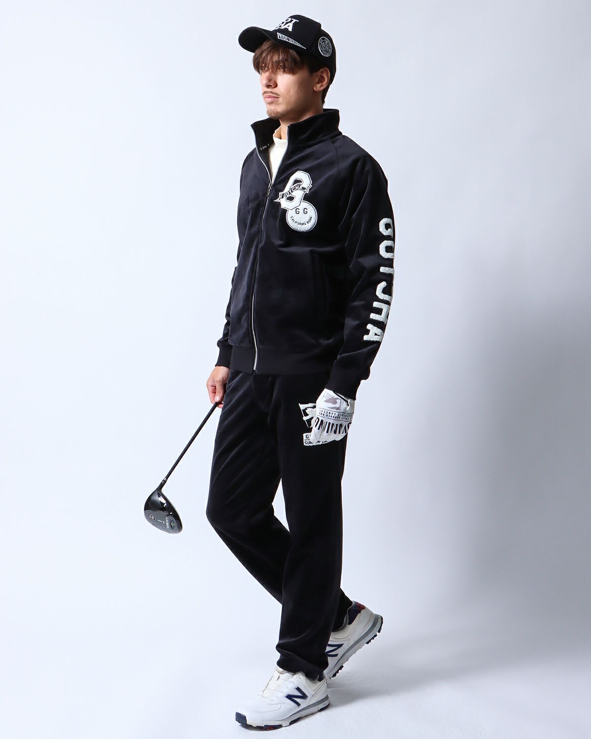 ブラック：180cm/70kg(Lサイズ着用)