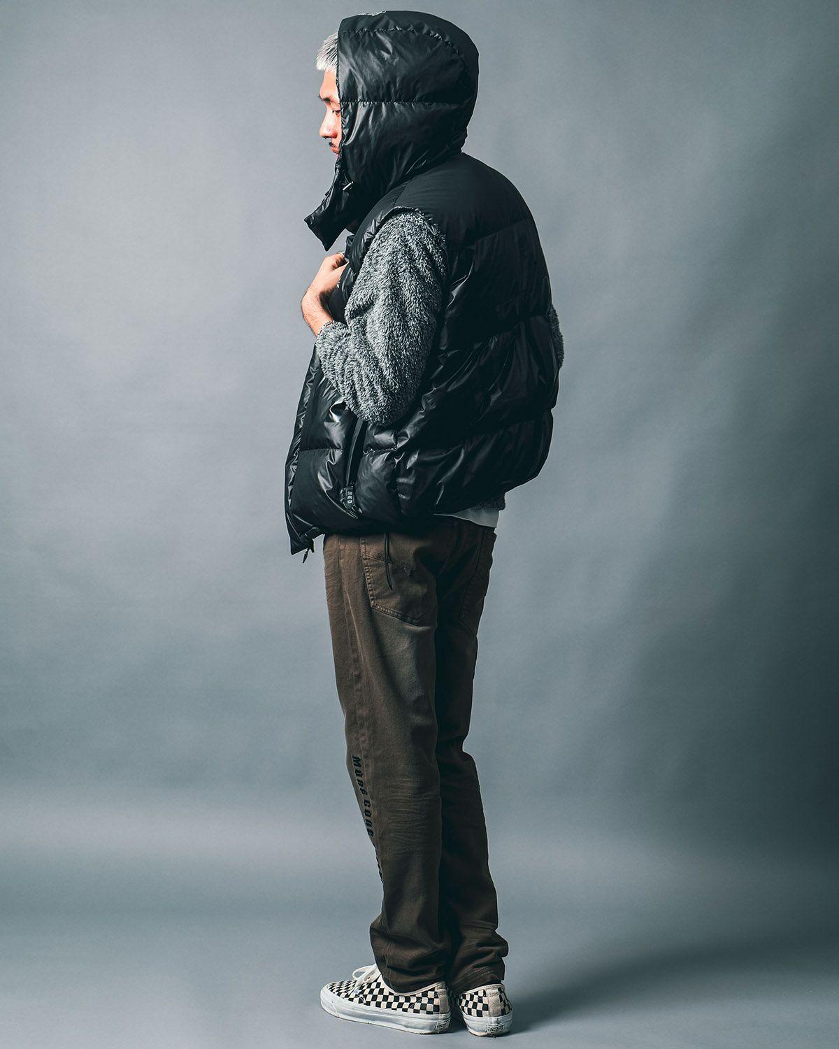 カーキ:183cm(Lサイズ着用)