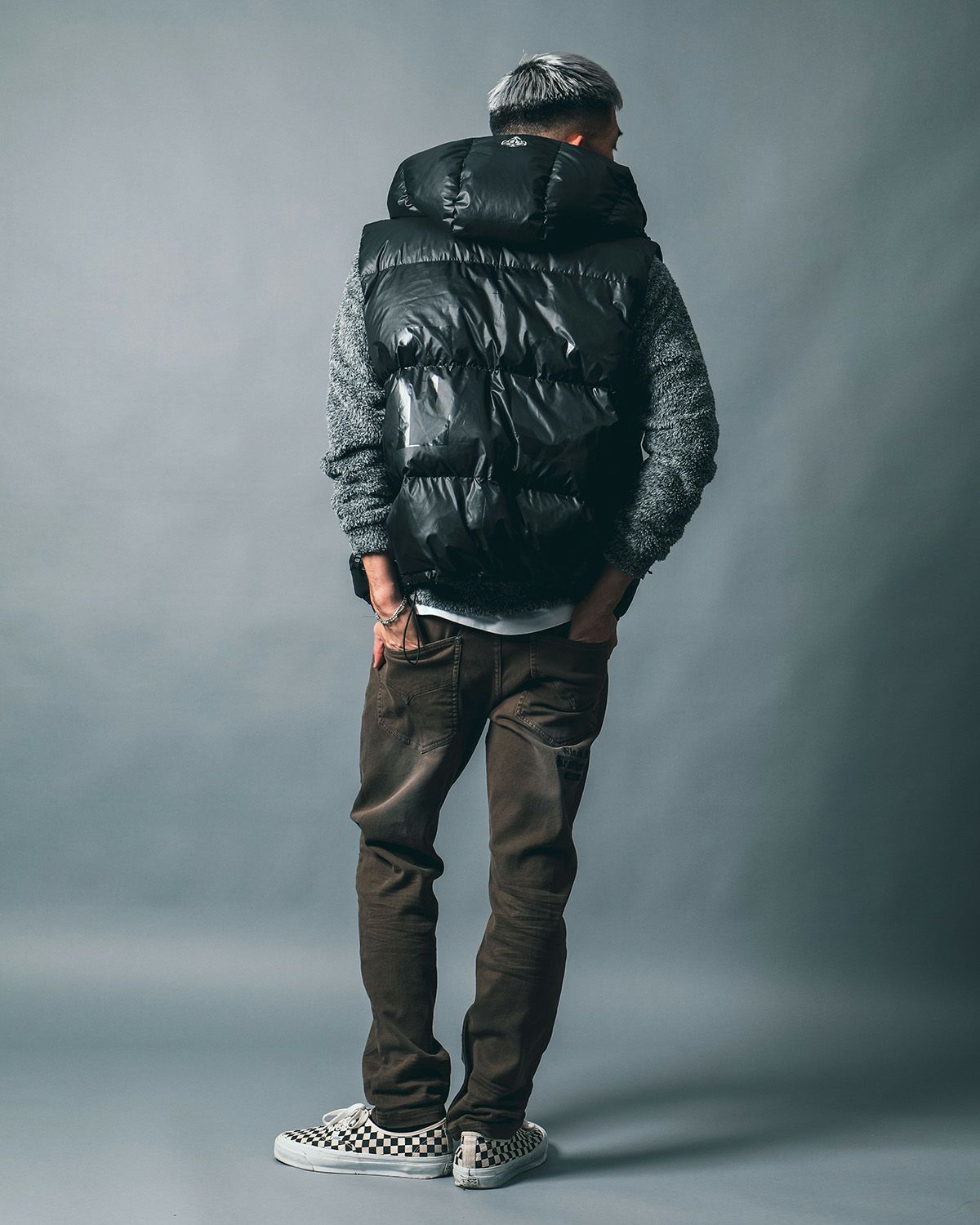 カーキ:183cm(Lサイズ着用)