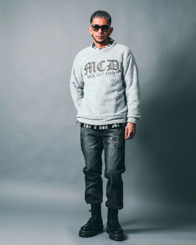 【archvio】アルチビオ＊ボアトレーナー F.O.Online Store｜ハート刺繍袖ボアトレーナー | Rakuten Fashion