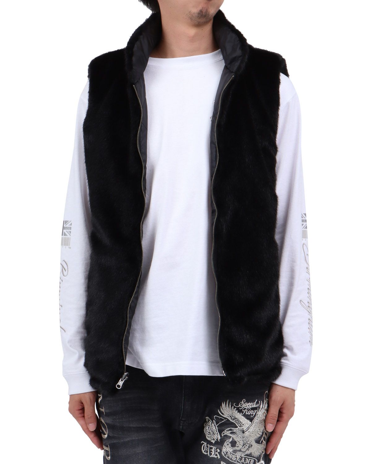 ブラック：174cm62kg(Lサイズ着用)ベスト仕様