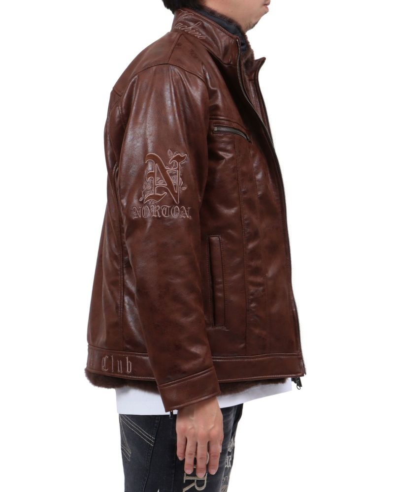 ブラウン：174cm62kg(Lサイズ着用)