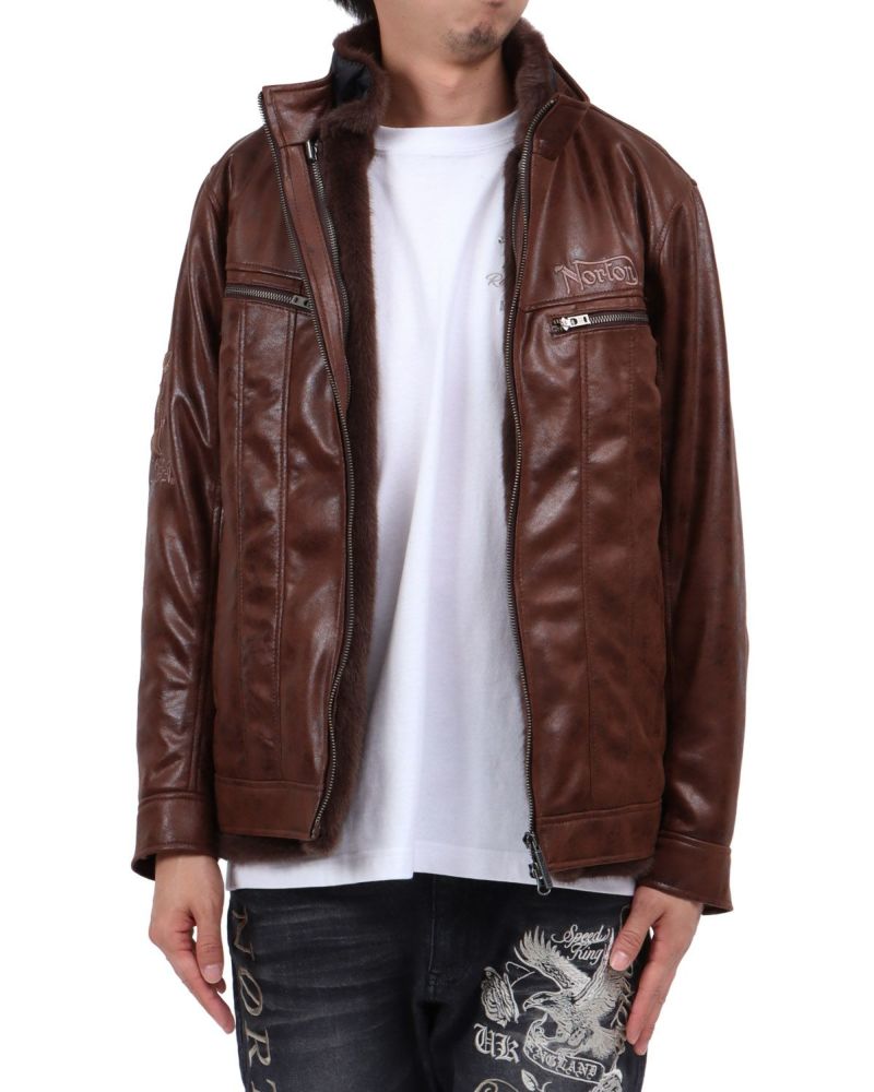 ブラウン：174cm62kg(Lサイズ着用)中身脱着仕様