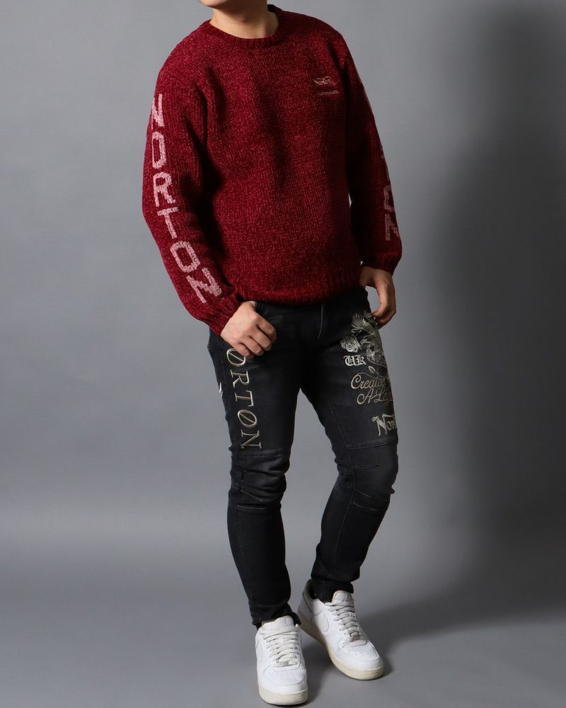 ワイン：178cm/75kg(Lサイズ着用)