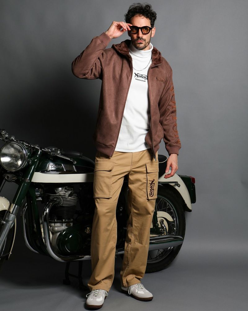 ライトブラウン:186cm(Lサイズ着用)