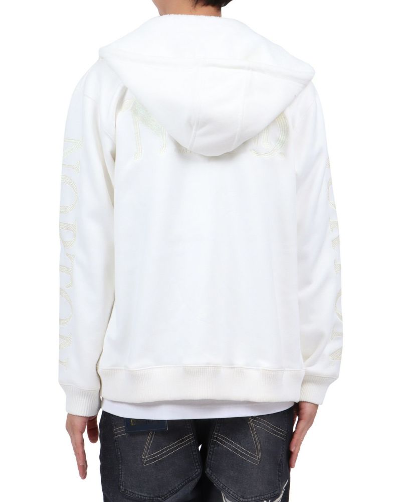 ホワイト：174cm62kg(Lサイズ着用)