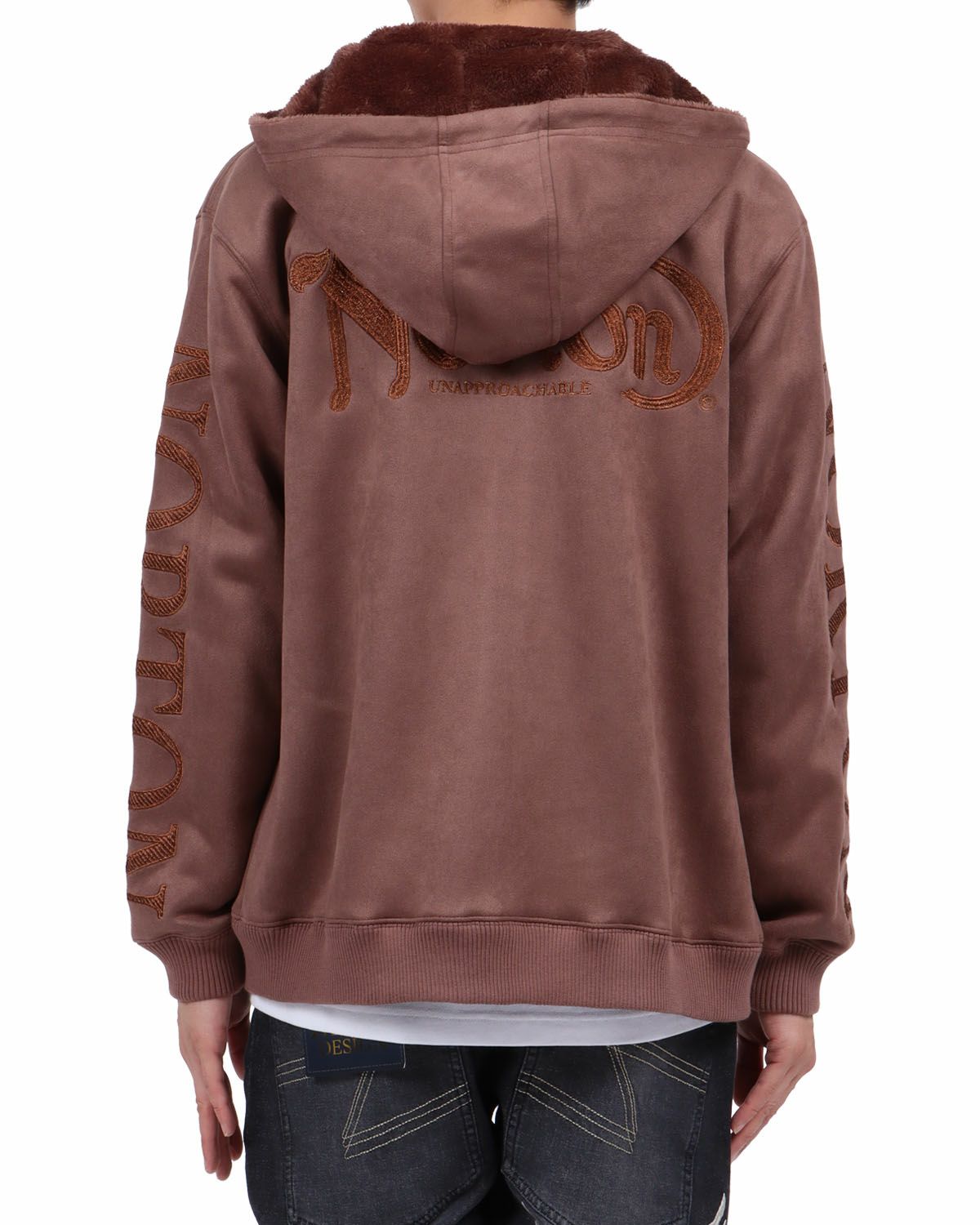 ライトブラウン：174cm62kg(Lサイズ着用)