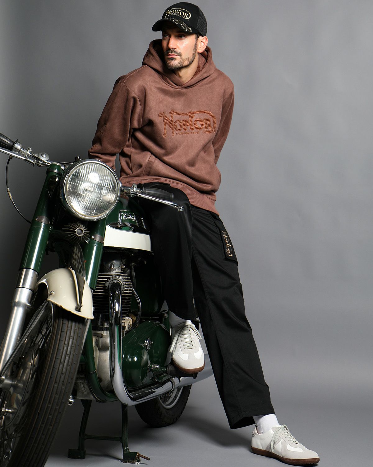 ライトブラウン:186cm(Lサイズ着用)