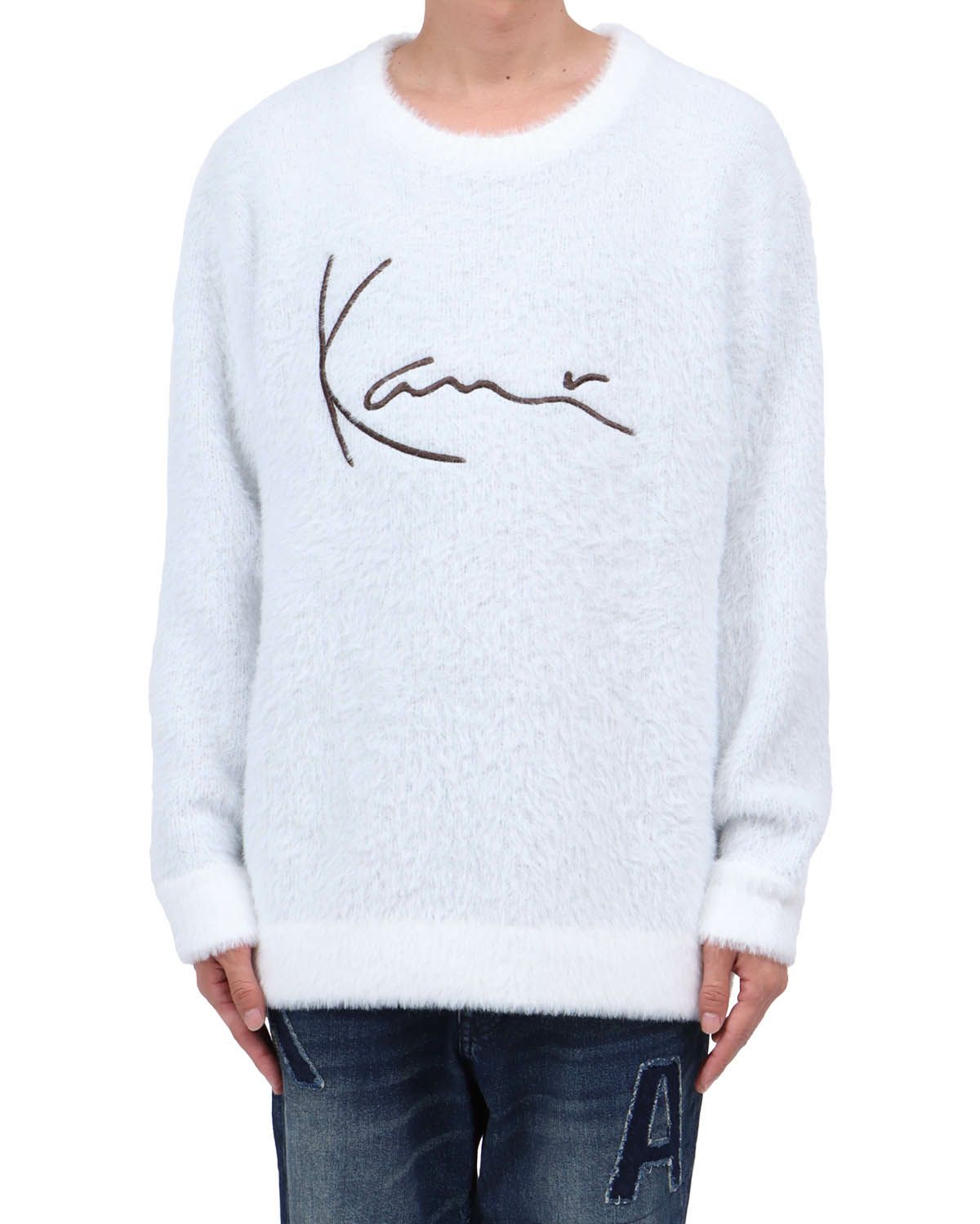 ホワイト：174cm62kg(Lサイズ着用)