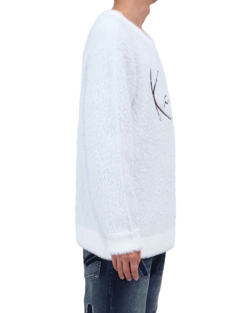 ホワイト：174cm62kg(Lサイズ着用)