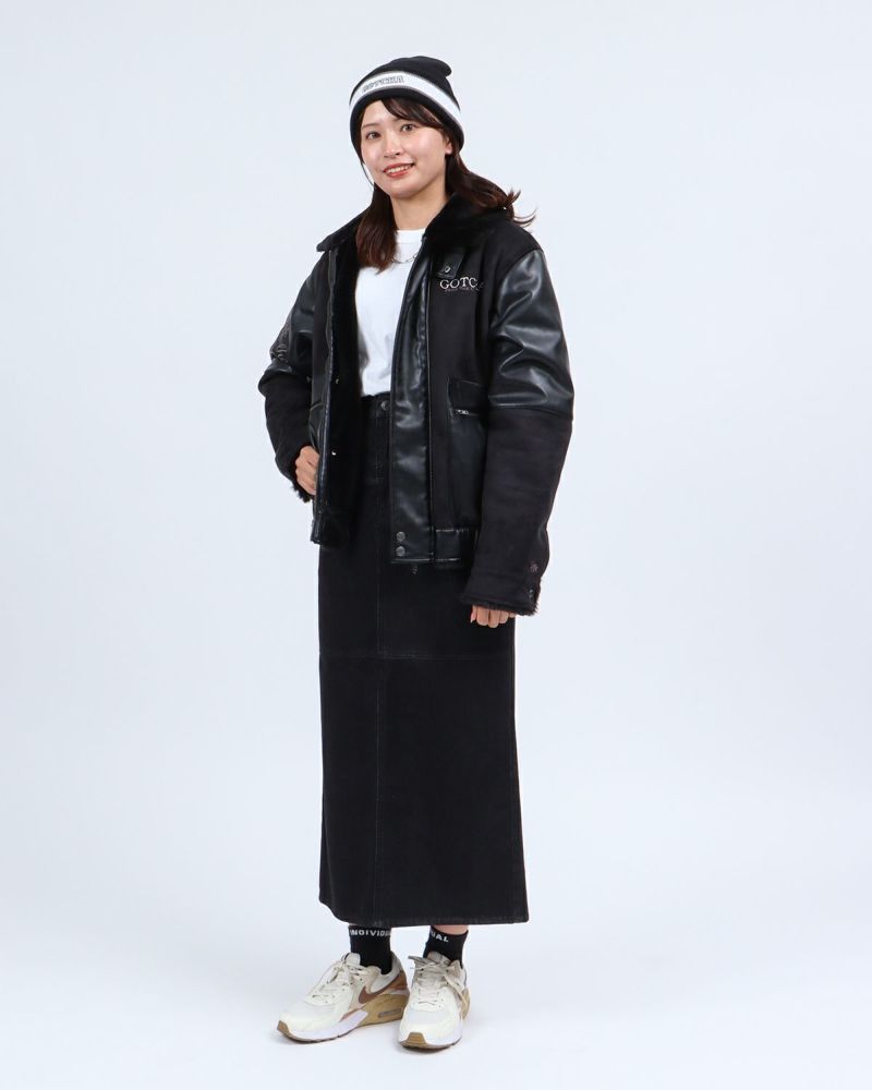 ブラック：161cm(Mサイズ着用)