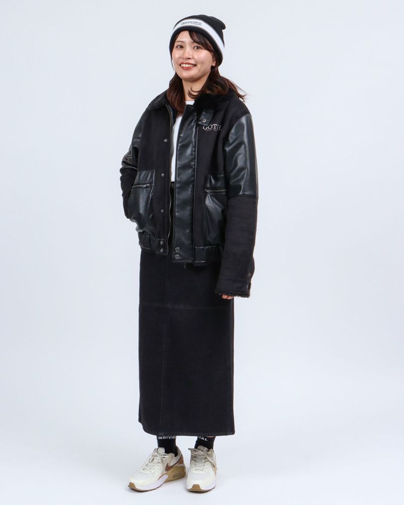 ブラック：161cm(Mサイズ着用)