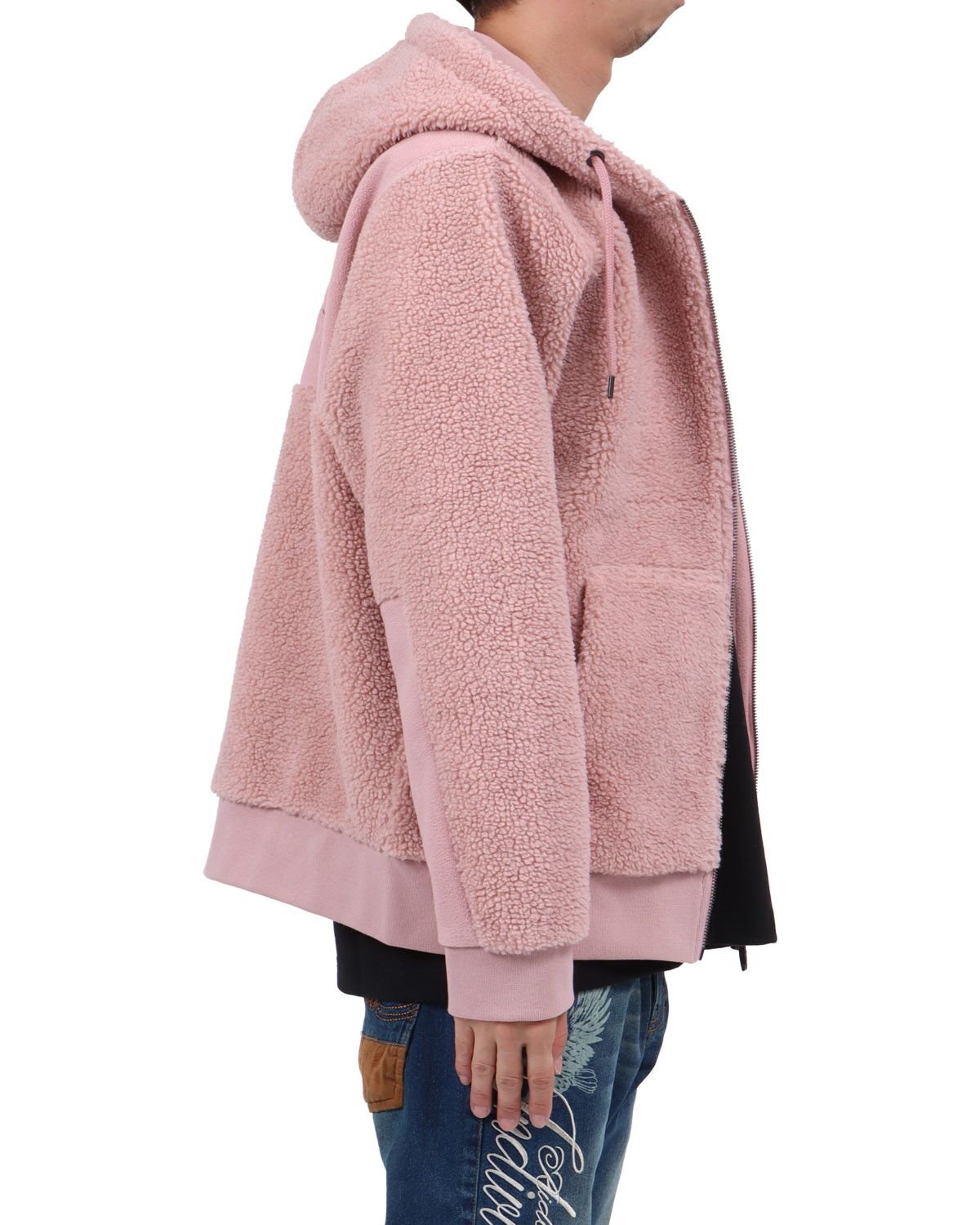 ピンクグレー：174cm62kg(Lサイズ着用)