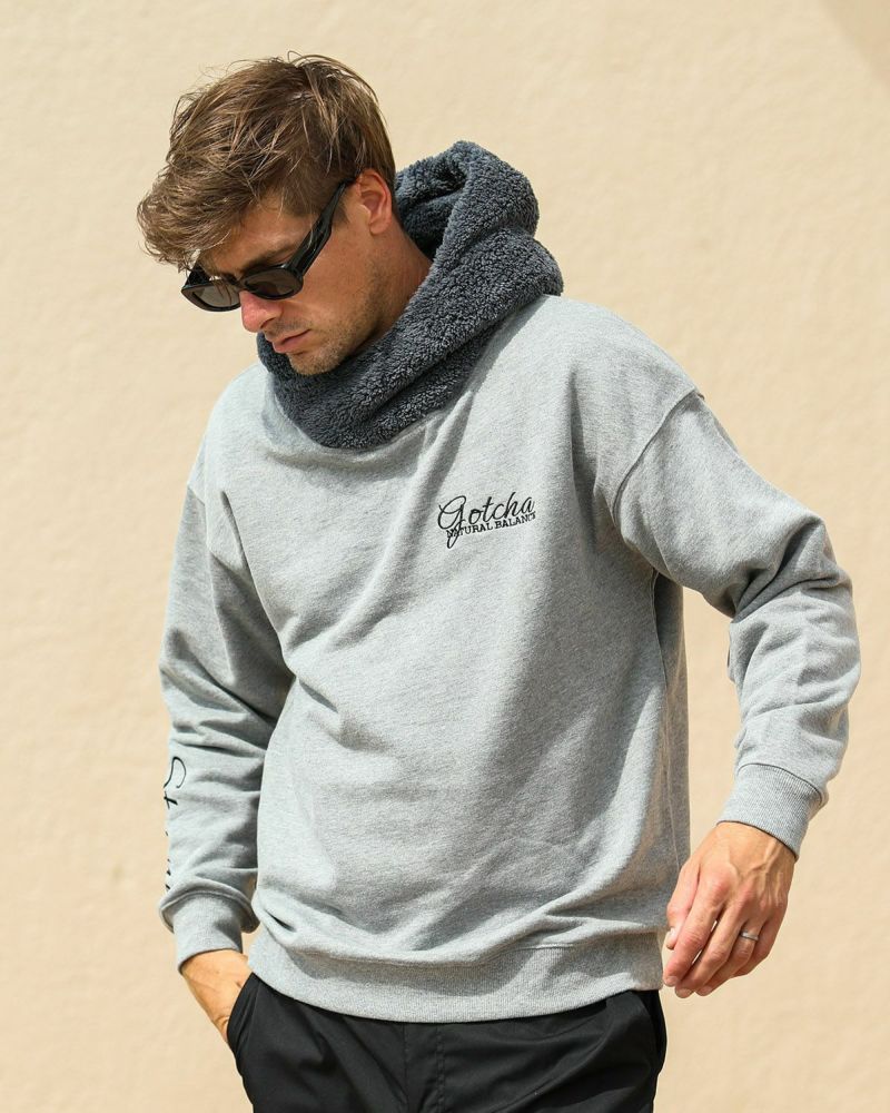 杢グレー：183cm/70kg(Lサイズ着用)