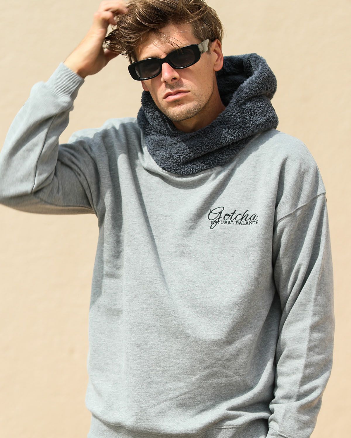 杢グレー：183cm/70kg(Lサイズ着用)