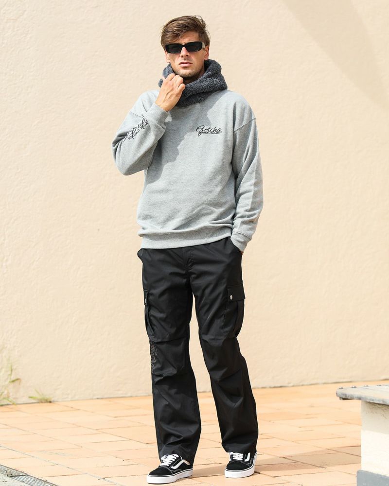 杢グレー：183cm/70kg(Lサイズ着用)