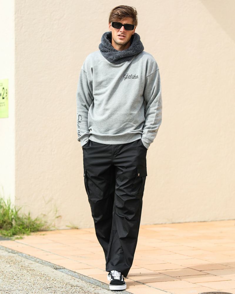 杢グレー：183cm/70kg(Lサイズ着用)