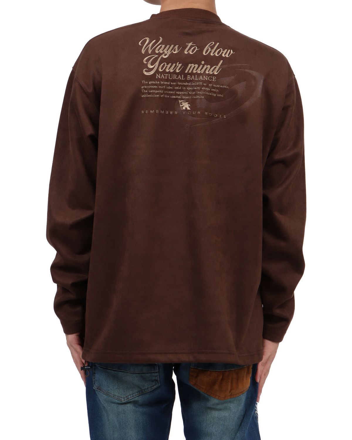 ブラウン：173cm63kg(Lサイズ着用)