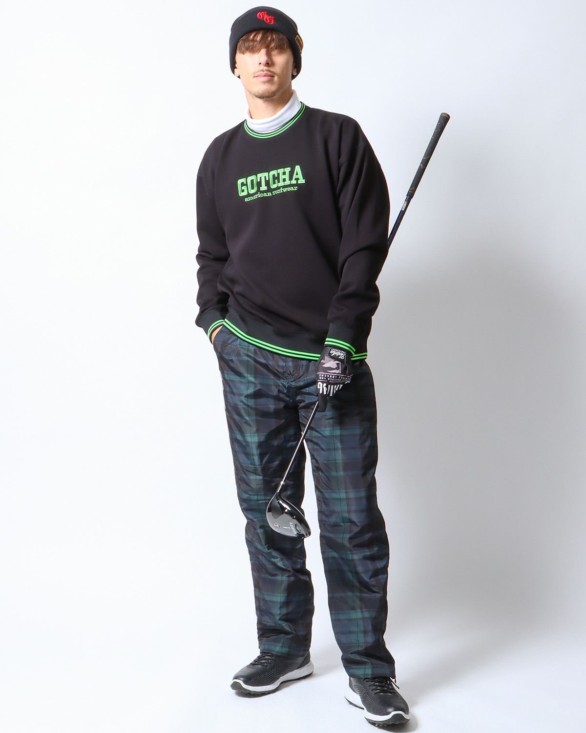 グリーン：180cm/70kg(Lサイズ着用)