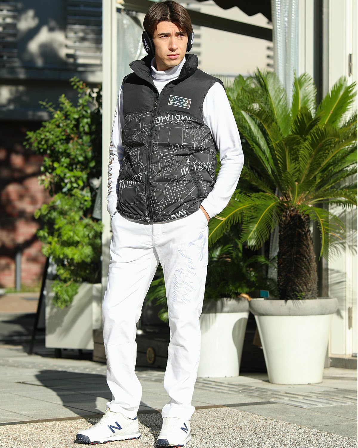 ブラック：180cm/70kg(Lサイズ着用)