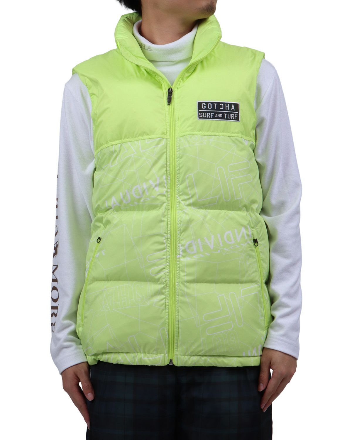 イエロー：173cm63kg(Lサイズ着用)