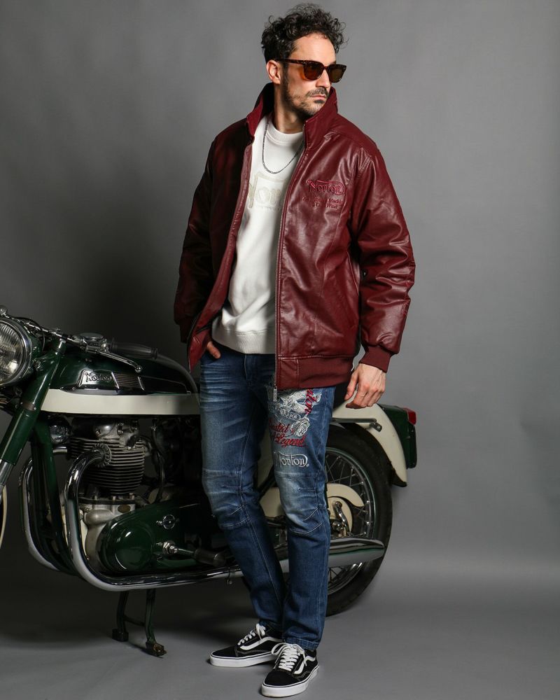 Norton] PUレザー ボリュームネック 中綿 ジャケット | PEET ONLINE STORE