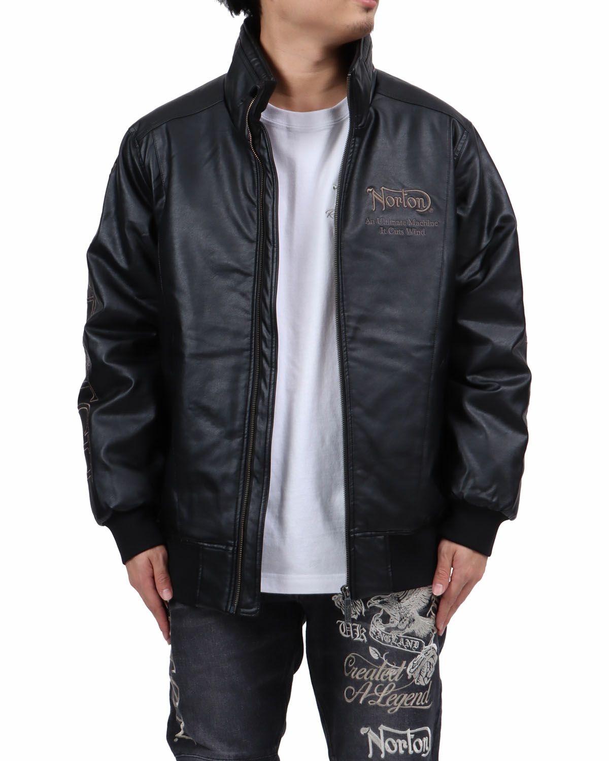 ブラック：173cm63kg(Lサイズ着用)