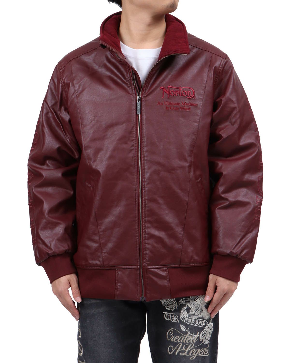 ワイン：173cm63kg(Lサイズ着用)