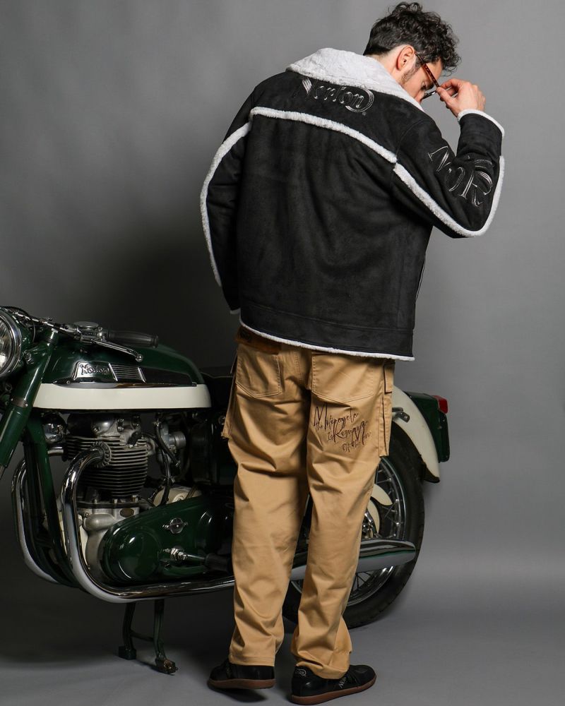 Norton] ビッグアームロゴ フェイクムートン ジャケット | PEET ONLINE