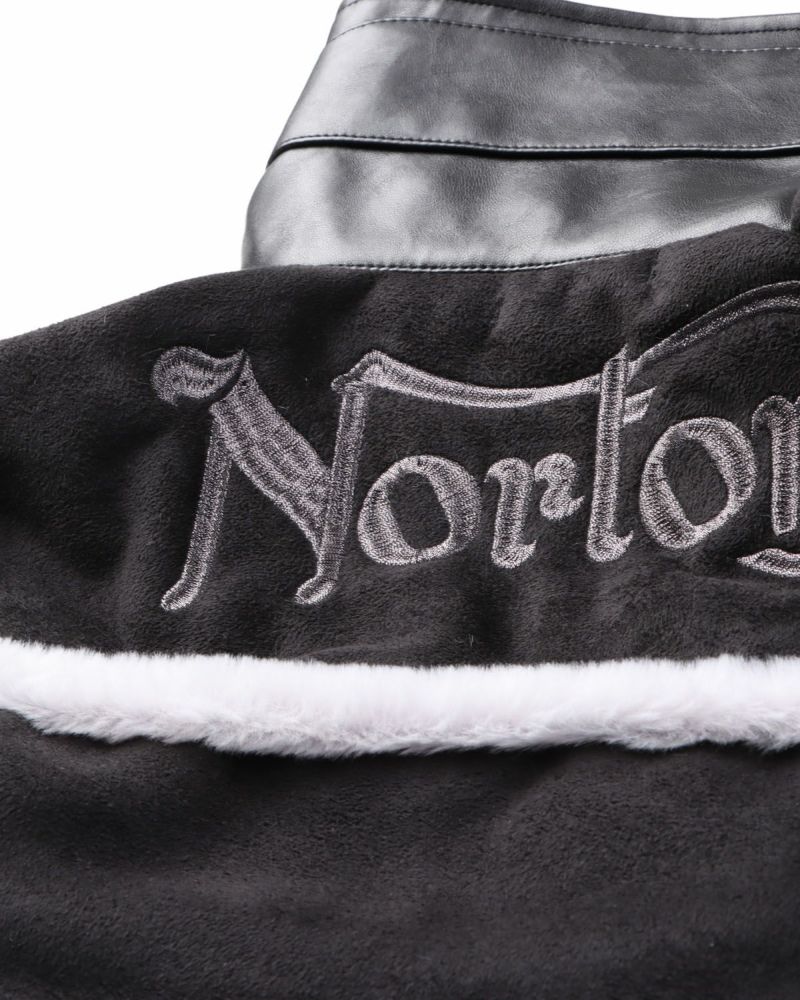 Norton] ビッグアームロゴ フェイクムートン ジャケット | PEET ONLINE