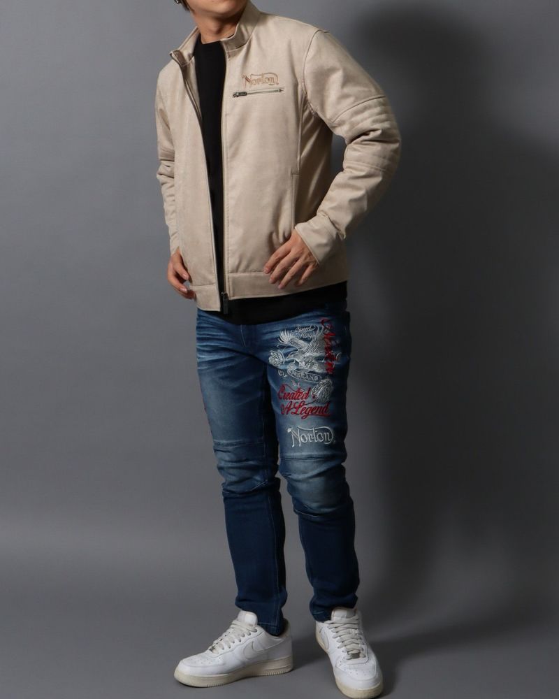 サンドベージュ：178cm/75kg(Lサイズ着用)