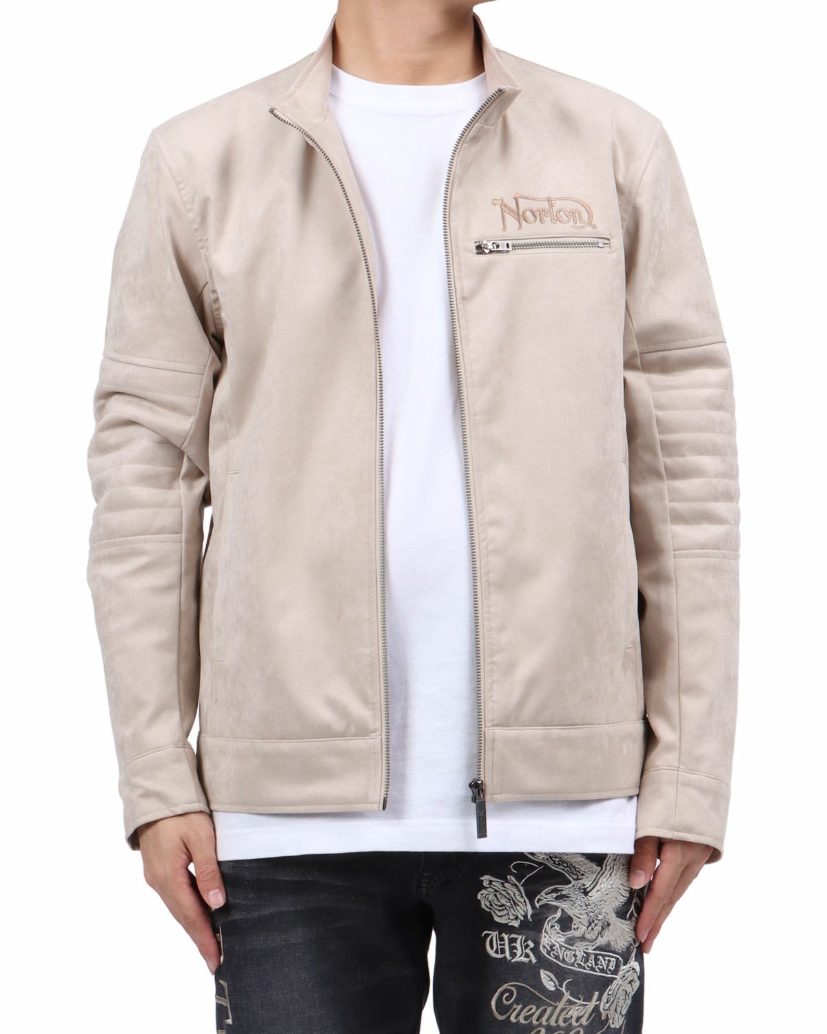 サンドベージュ：173cm63kg(Lサイズ着用)