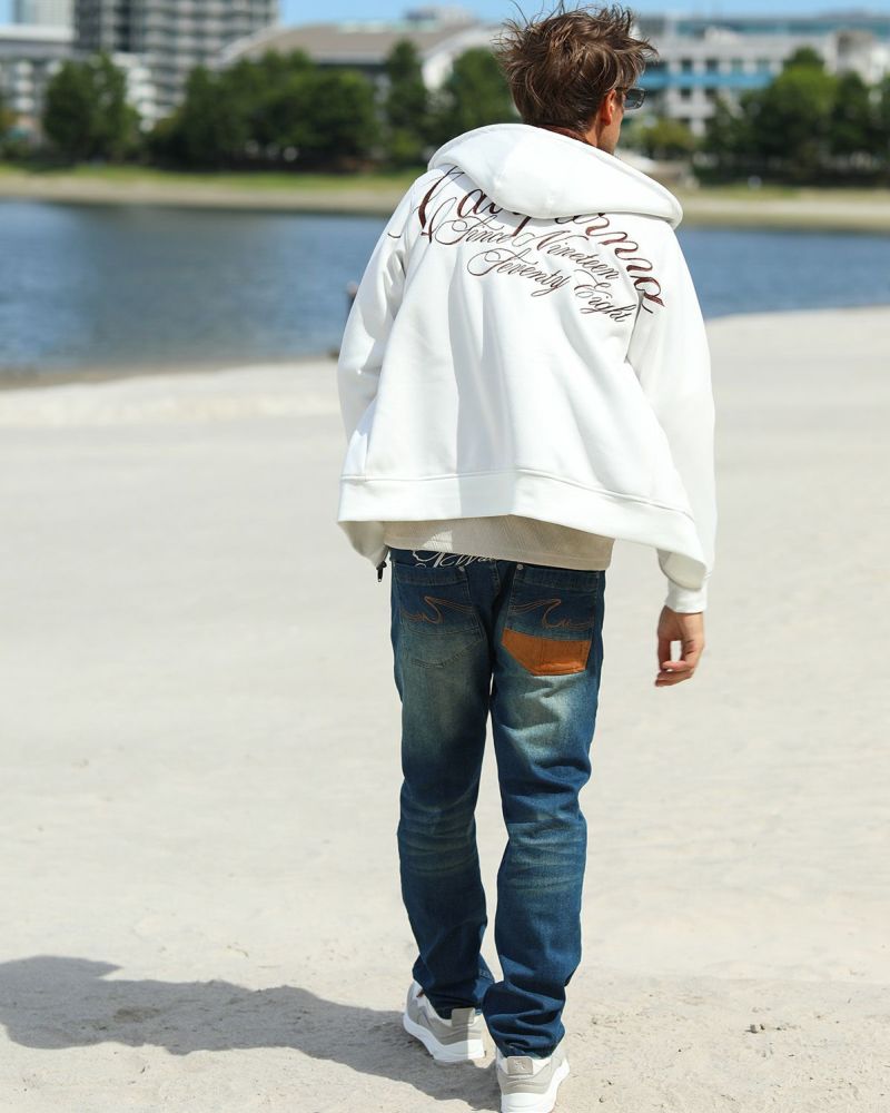 オフホワイト：183cm/70kg(Lサイズ着用)