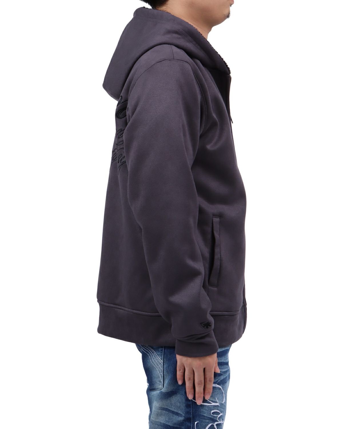 グレー：173cm63kg(Lサイズ着用)