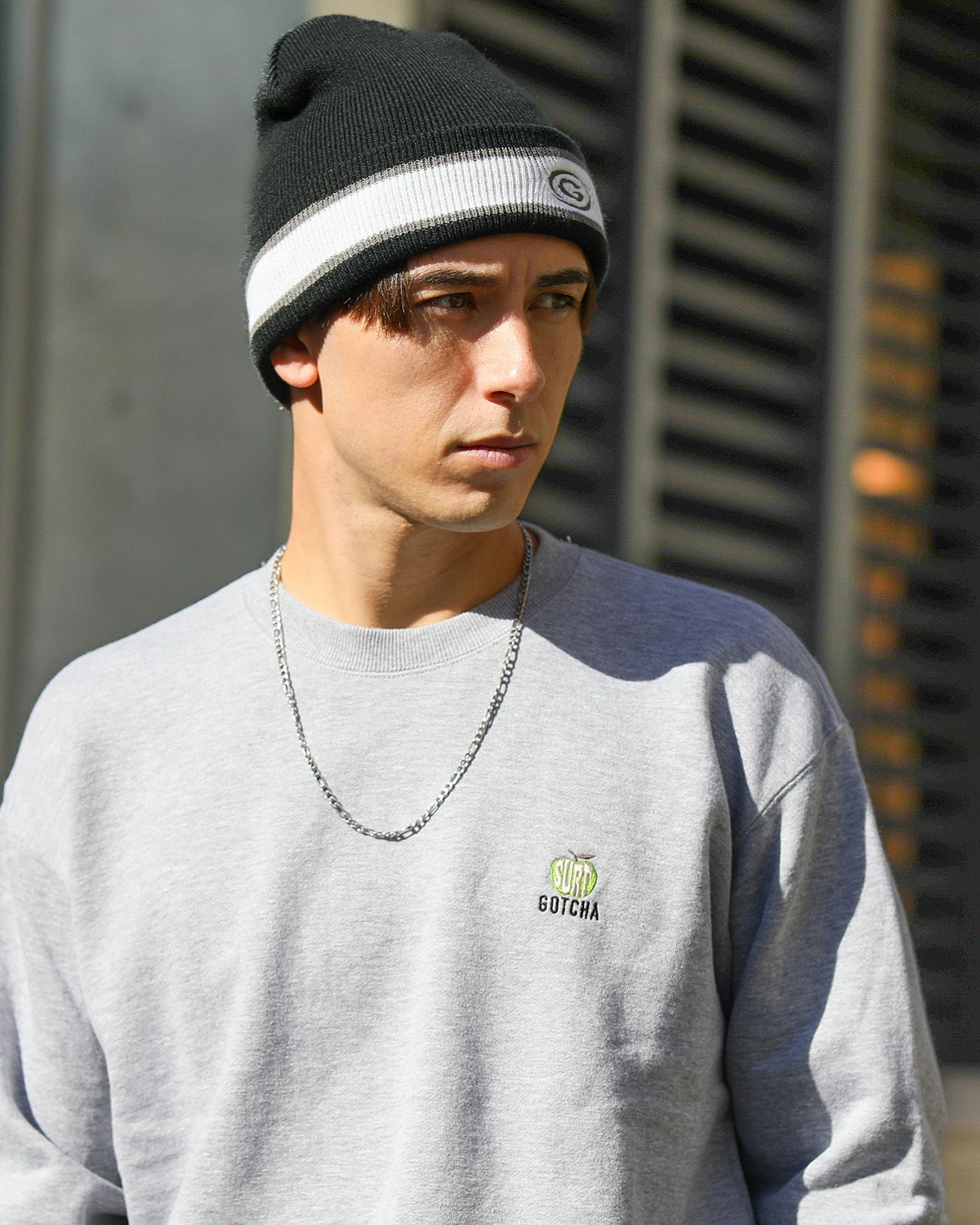 杢グレー：180cm/70kg(XLサイズ着用)