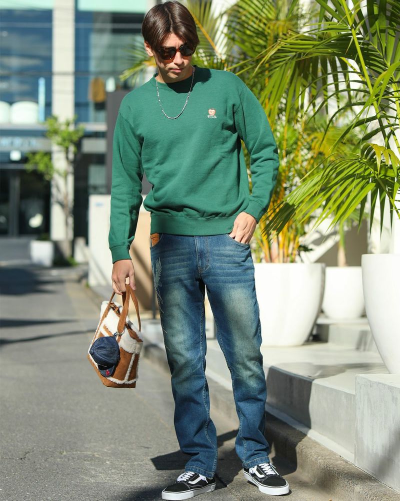 グリーン：180cm/70kg(Lサイズ着用)