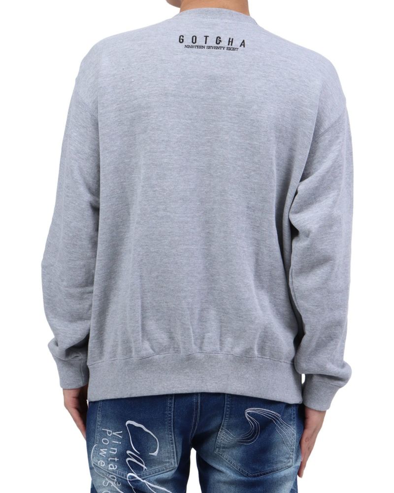 杢グレー：173cm63kg(Lサイズ着用)