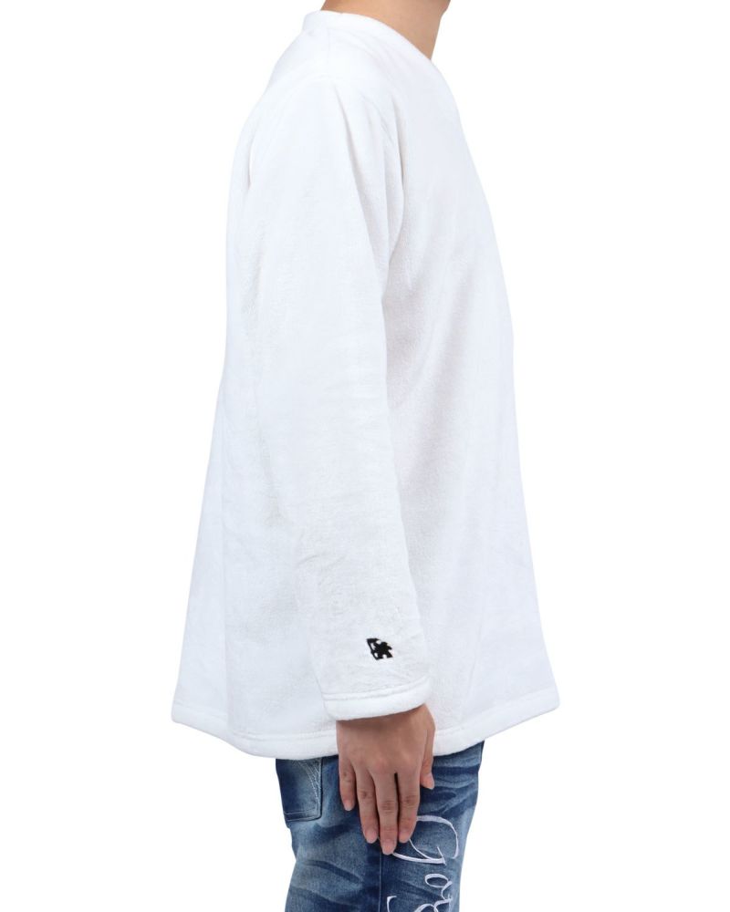 ホワイト：173cm63kg(Lサイズ着用)