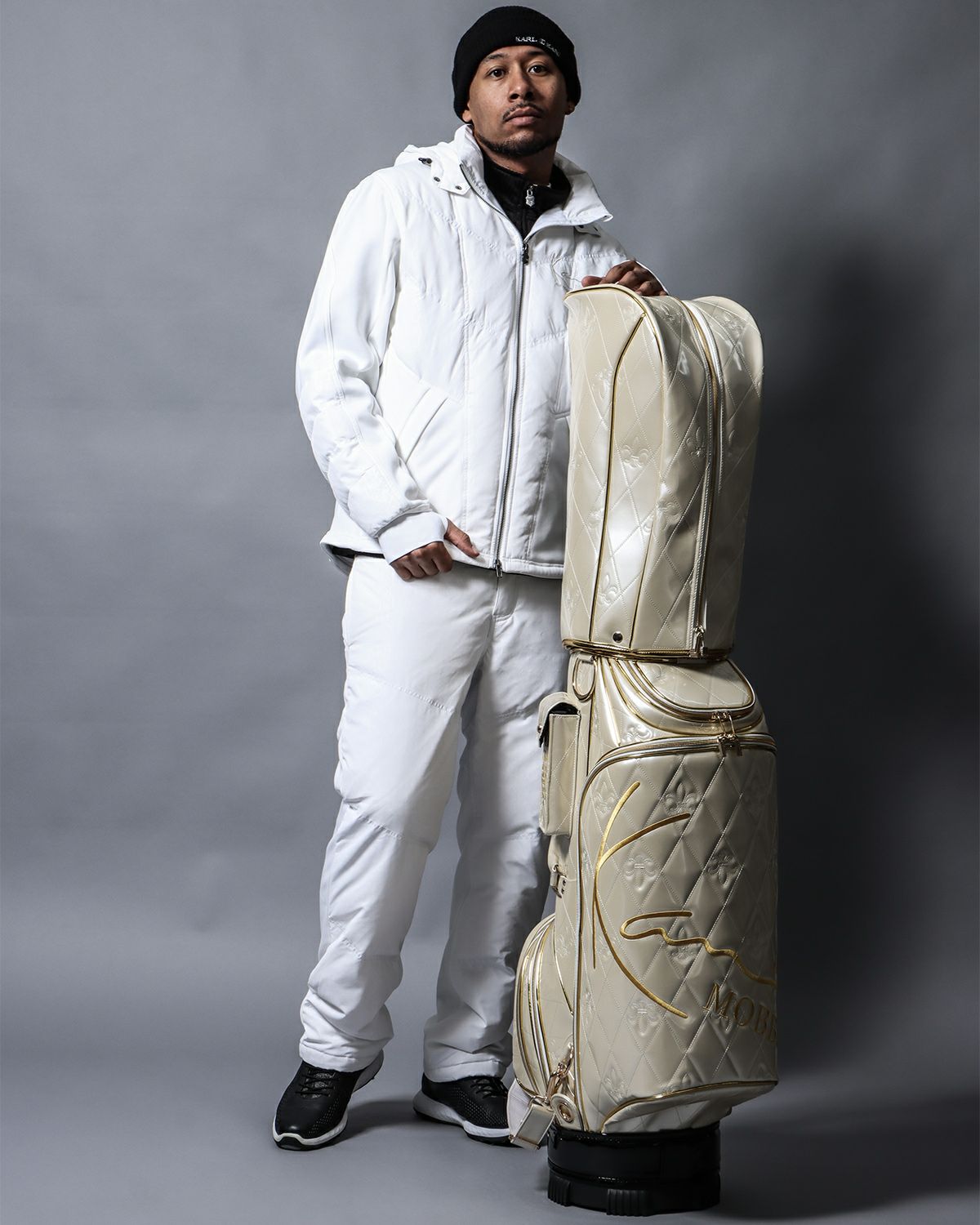 ホワイト：183cm(Lサイズ着用)