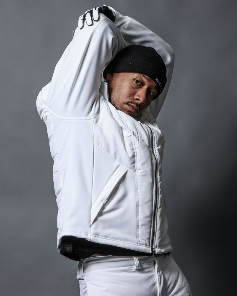 ホワイト：183cm(XLサイズ着用)