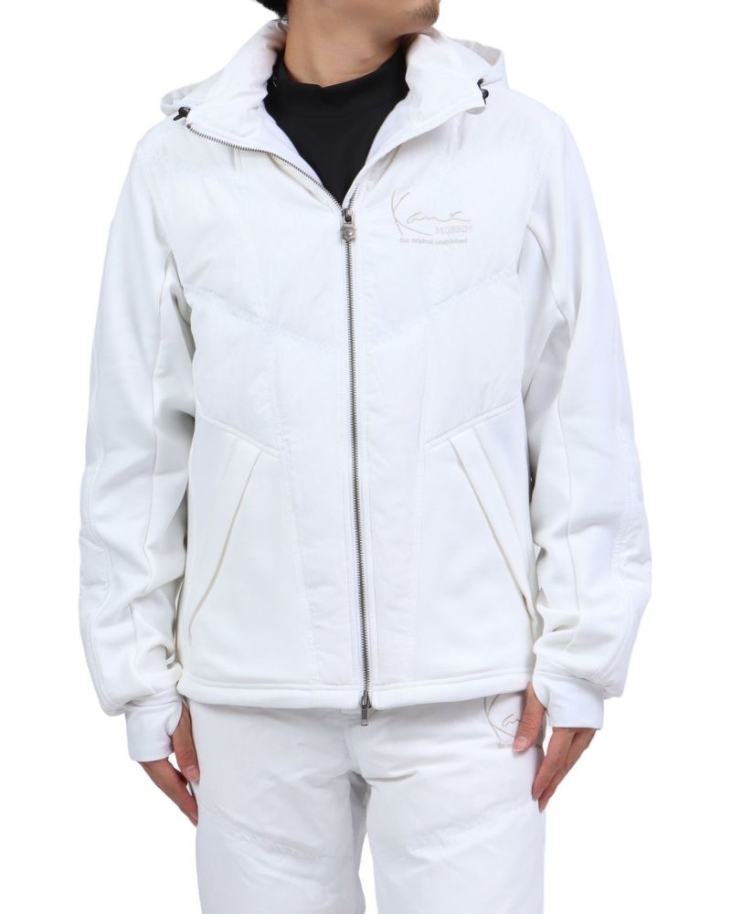 ホワイト：173cm63kg(Lサイズ着用)