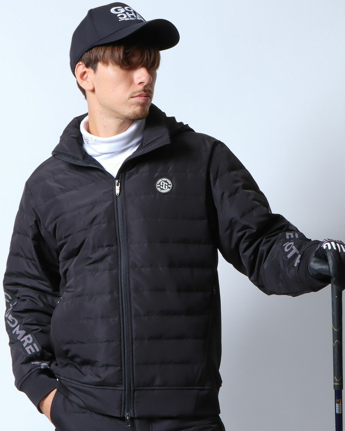 ブラック：180cm/70kg(Lサイズ着用)