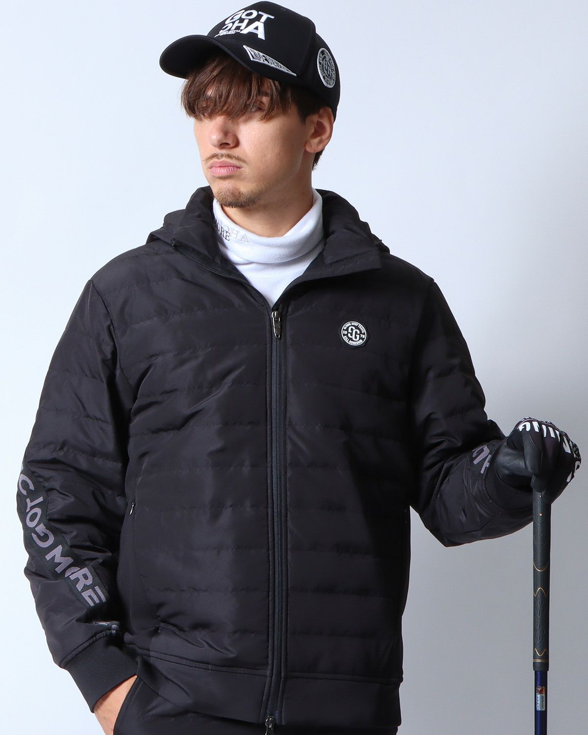 ブラック：180cm/70kg(Lサイズ着用)