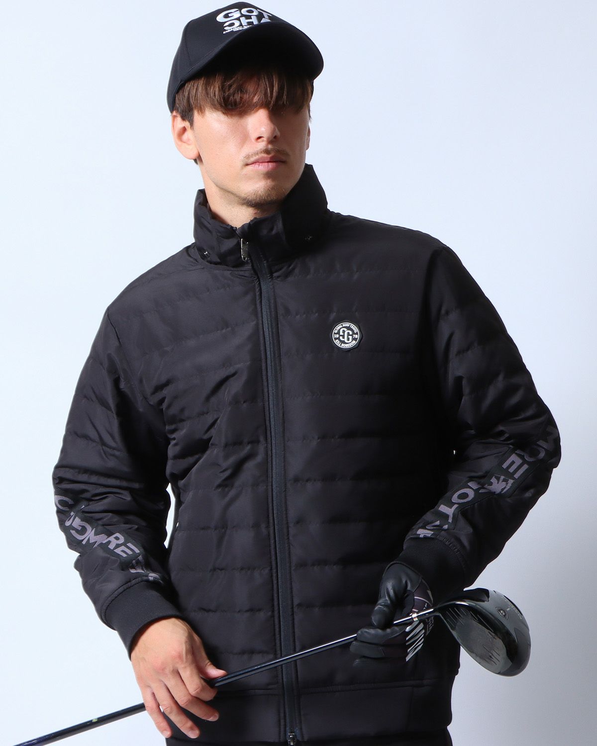 ブラック：180cm/70kg(Lサイズ着用、フード無しVer)