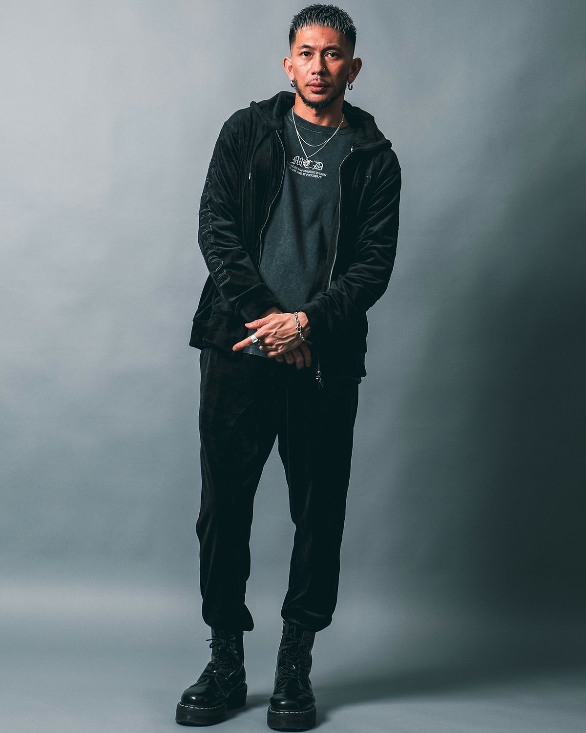 ブラック:183cm(Lサイズ着用)