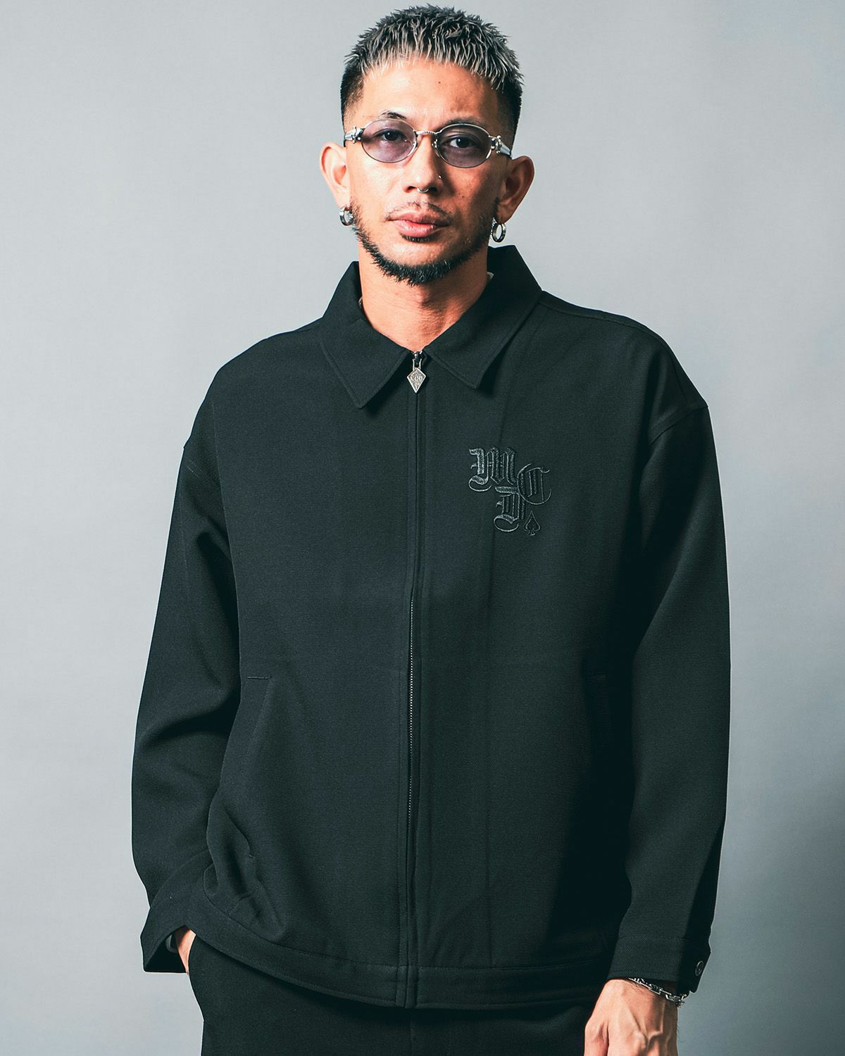 ストレッチ ドロップショルダー セットアップ ブルゾンⅡ