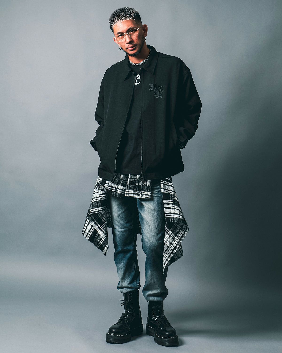 ブラック:183cm(Lサイズ着用)